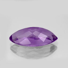 Amatista violeta natural de 7,99 ct, marquesa, VS