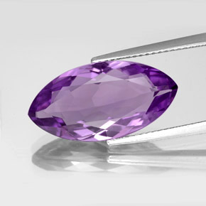Amatista violeta natural de 7,33 ct, marquesa, VVS-VS
