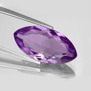 Amatista violeta natural de 7,33 ct, marquesa, VVS-VS