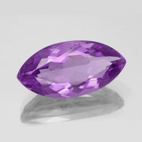 Amatista violeta natural de 8,44 ct, marquesa, VVS-VS
