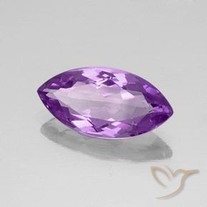Amatista Violeta púrpura natural de 6.79 ct, Marquesa, VS