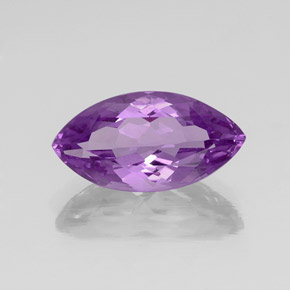 Amatista violeta natural de 7,93 ct, marquesa, VS