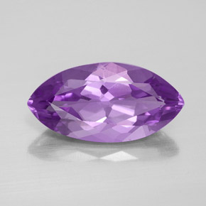 Amatista violeta natural de 5,29 ct, marquesa, VVS-VS