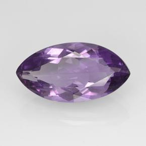 Amatista violeta natural de 5,95 ct, marquesa, VS