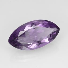 Amatista violeta natural de 5,95 ct, marquesa, VS
