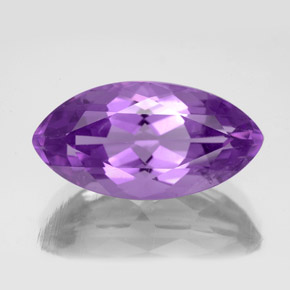 Amatista violeta natural de 7,06 ct, marquesa, VS