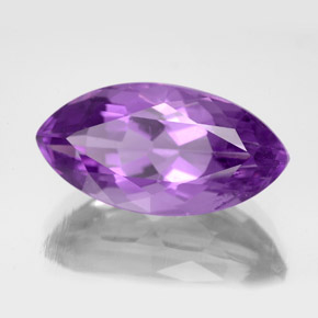Amatista violeta natural de 7,06 ct, marquesa, VS