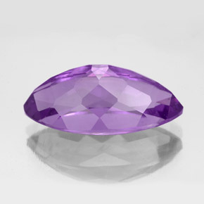 Amatista violeta natural de 7,06 ct, marquesa, VS