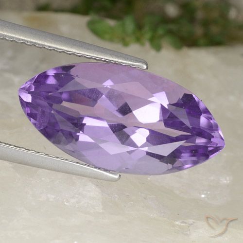 6.53ct Natural Violeta medio Amatista, Marquesa, VS