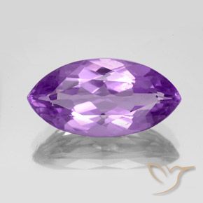 Amatista Violeta púrpura natural de 5.85 ct, Marquesa, VS