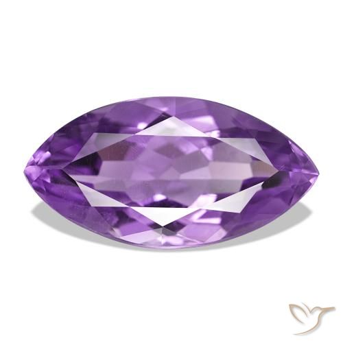 6.13ct Violeta púrpura medio Amatista, Marquesa, VS