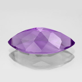 Amatista violeta natural de 6,87 ct, marquesa, VS