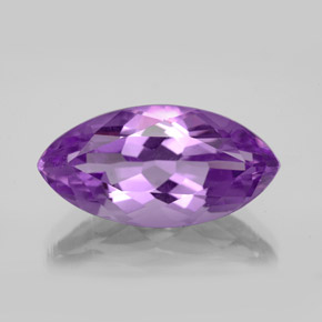 Amatista violeta natural de 7,04 ct, marquesa, VS