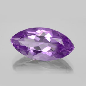 Amatista violeta natural de 7,04 ct, marquesa, VS