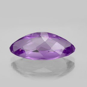 Amatista violeta natural de 7,04 ct, marquesa, VS
