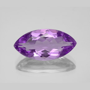 Amatista violeta natural de 5,58 ct, marquesa, VS
