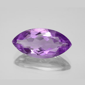 Amatista violeta natural de 5,58 ct, marquesa, VS