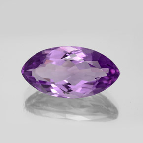 Amatista violeta natural de 6,72 ct, marquesa, VVS-VS