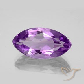 Amatista Violeta vívido natural de 6.54 ct, Marquesa, VS