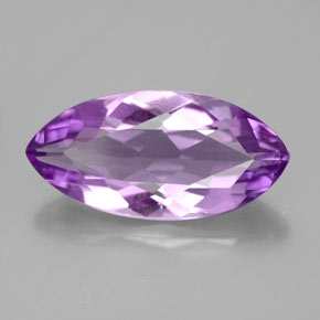 Amatista violeta natural de 4,95 ct, marquesa, VS