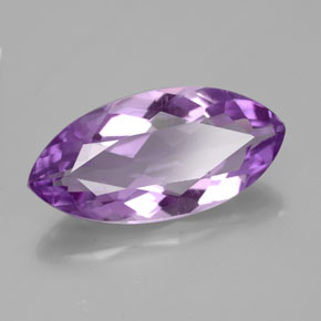 Amatista violeta natural de 4,95 ct, marquesa, VS
