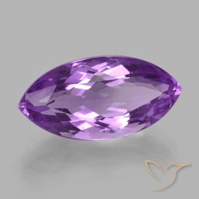Amatista Violeta medio natural de 6.76 ct, Marquesa, VS