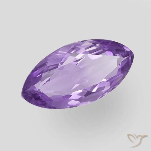 Amatista Violeta vívido natural de 6.24 ct, Marquesa, VS