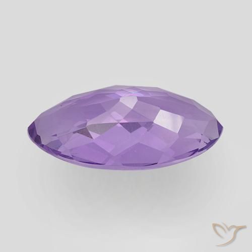 Amatista Violeta vívido natural de 6.24 ct, Marquesa, VS