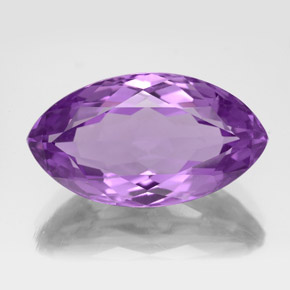 Amatista violeta natural de 8,97 ct, marquesa, VVS-VS