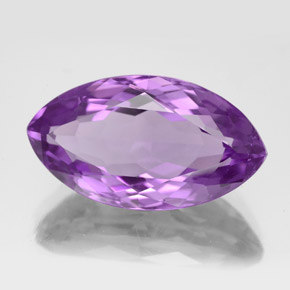 Amatista violeta natural de 8,97 ct, marquesa, VVS-VS