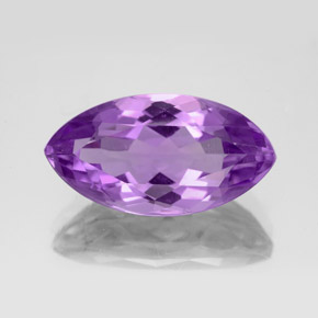 Amatista violeta natural de 6,12 ct, marquesa, VVS-VS