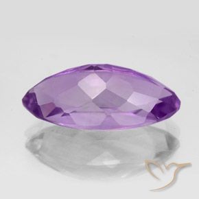 Amatista Violeta púrpura medio natural de 7.04 ct, Marquesa, VVS-VS