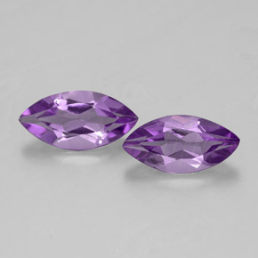 Gemas de amatista violeta natural de  ct, marquesa, VS