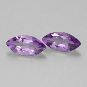 Gemas de amatista violeta natural de  ct, marquesa, VS