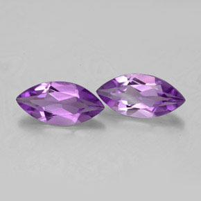 Gemas de amatista violeta natural de  ct, marquesa, VS