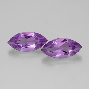 Gemas de amatista violeta natural de  ct, marquesa, VS