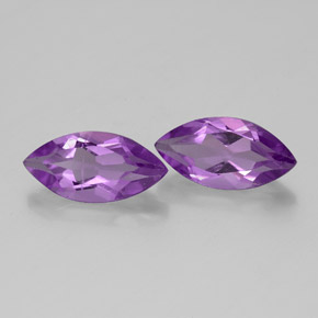 Gemas de amatista violeta natural de  ct, marquesa, VS