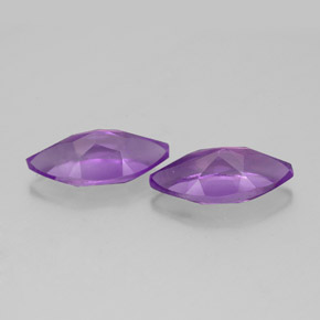 Gemas de amatista violeta natural de  ct, marquesa, VS