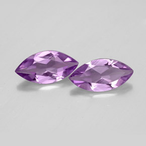 Gemas de amatista violeta natural de  ct, marquesa, VS