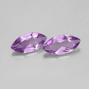 Gemas de amatista violeta natural de  ct, marquesa, VS