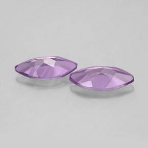 Gemas de amatista violeta natural de  ct, marquesa, VS