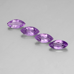 Gemas de amatista violeta natural de  ct, marquesa, VS