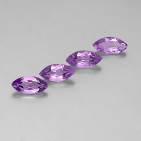 Gemas de amatista violeta natural de  ct, marquesa, VS