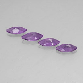 Gemas de amatista violeta natural de  ct, marquesa, VS