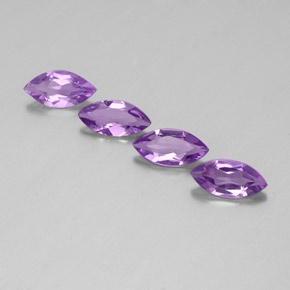 Gemas de amatista violeta natural de  ct, marquesa, VS