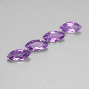 Gemas de amatista violeta natural de  ct, marquesa, VS