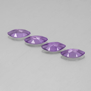 Gemas de amatista violeta natural de  ct, marquesa, VS