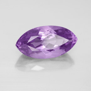 Amatista violeta natural de 5,37 ct, marquesa, VS