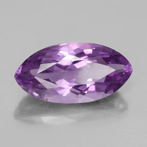 Amatista violeta natural de 4,83 ct, marquesa, VS-SI