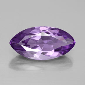 Amatista violeta natural de 4,43 ct, marquesa, VS